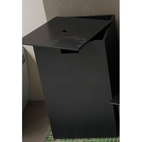 CESTELLO PORTA BIANCHERIA CON COPERCHIO 36X36X59 - ANTONIO LUPI (1/2)