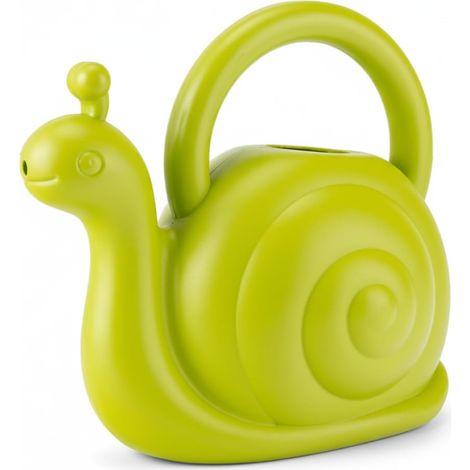 Petit arrosoir pour Enfants, 1.5 l, en Forme d'escargot Vert, Petit pour Les Jeux en Plein air et Le Jardinage Domestique