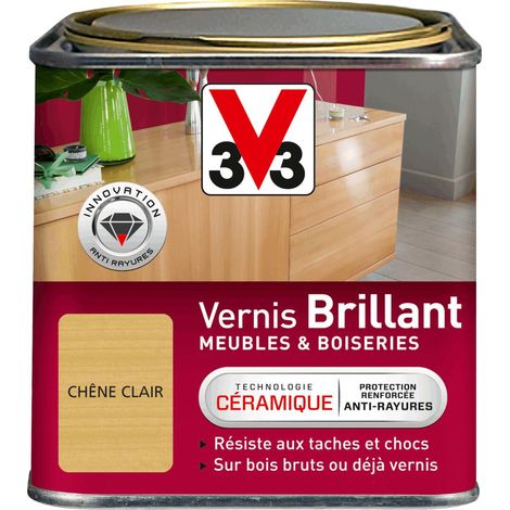 Vernis intérieur Meubles et boiseries V33 Chêne clair Brillant 0,5L