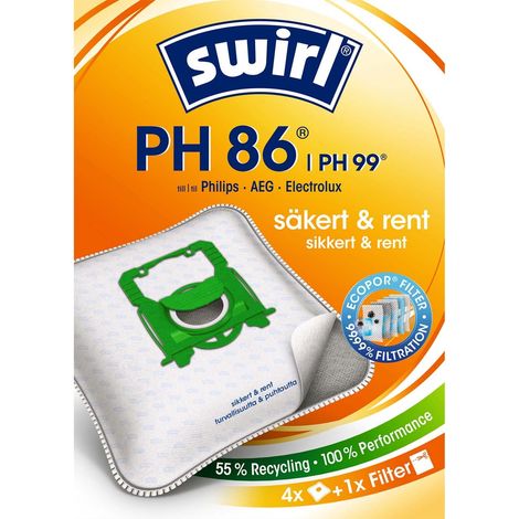 Swirl Sacchi per aspiratore PH86 PH96 con filtro anti-allergico (1/2)