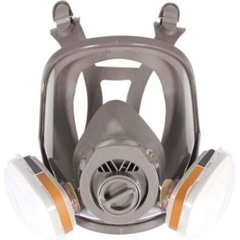 6800 Masque respiratoire intégral, casque de protection faciale pour peindre, vapeur et poussière organiques, deux types de connecteurs