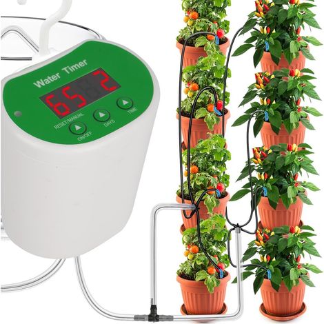 Système d'arrosage automatique d'intérieur - Alimentation USB - Kit d'irrigation goutte à goutte automatique - 8 appareils d'arrosage pour plantes en pot