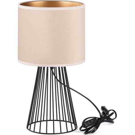 Lámpara Tornado asbg terciopelo beige-dorado (1/5)