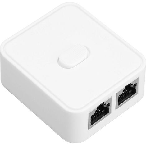 Conmutador de red de 2 puertos , RJ45, selector de conmutador de red de 2 puertos, otros accesorios de automatización del hogar (1/5)
