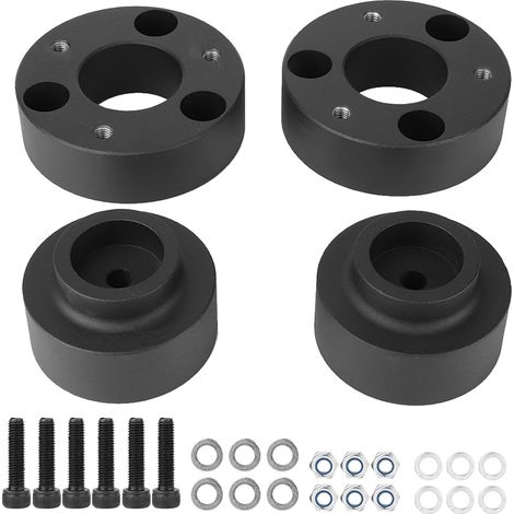 4 pièces Kit de nivellement de levage en aluminium pour Dodge RAM 1500 4WD 2009-2018 2,5 pouces avant et 1,5 pouces arrière (1/5)