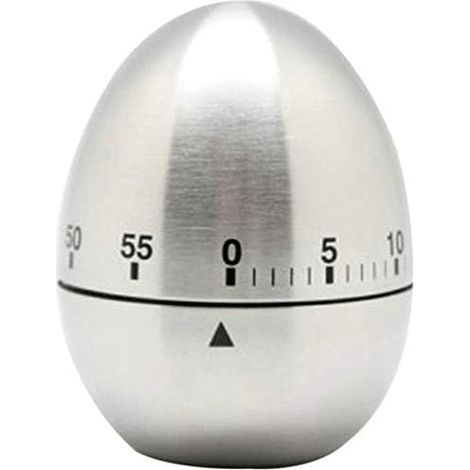 Precise Stainless Steel Kitchen Timer, Fauly 60 Minute Countdown Timer, Mechanical Rotating Alarm, Portable (1/5)