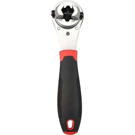 1 pièce Ajustable à cliquet Wrench, outil de réparation multifonction, compact Socket Wrench with Ergonomic Grip and Time Saving Design for Home Improvement, or Plumbing Work (1/5)