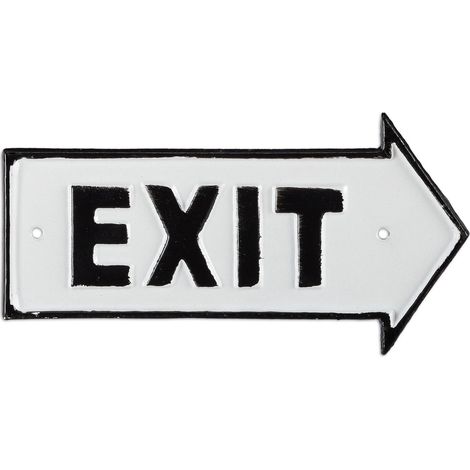 Exit sign arrow