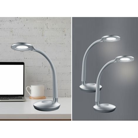 LED Schreibtischleuchten 2er SET Titan, Flexgelenk & Touch Dimmer, 32cm hoch (1/5)
