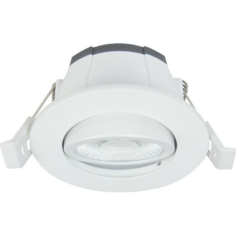 Spot encastrable à led orientable blanc – Bluetooth Mesh – Pour plafond et mur – 57017 – Europole (1/3)