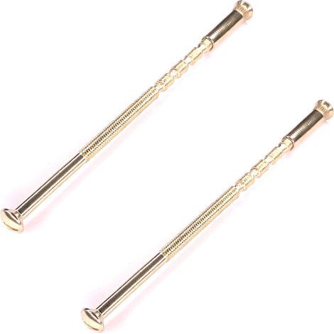 Cyclingcolors – 2er-Pack M4-Diebstahlsicherungsschrauben, 60 bis 95 mm – Messing-Finish für Möbelmontage – Professionelle Anwendung (1/5)