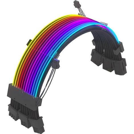 3x8-Pin ummanteltes Kabel, 8-Pin RGB-Kabel, robustes adressierbares Kabel für PC-Gehäuse