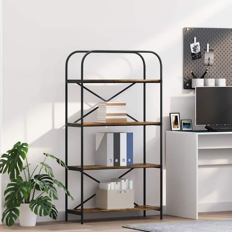 Bücherregal Geräucherte Eiche 80 x 30 x 146 cm Holzwerkstoff