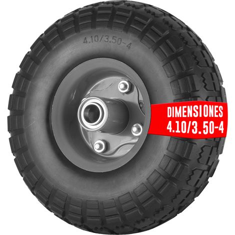 EURO VANADIUM - Rueda antipinchazos con eje desplazado de 260 mm y agujero de 20 mm (1/4)