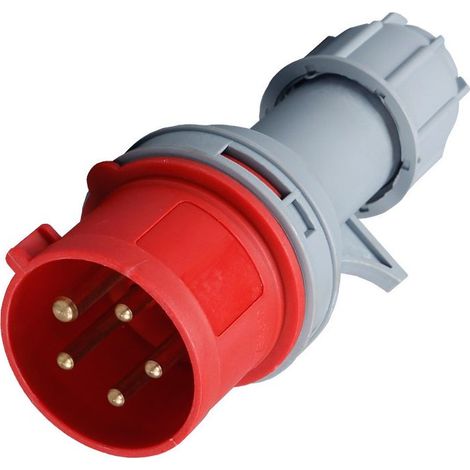 CEE-Stecker mit Phasenumkehrstufe, 32 A, 400 V Netzstecker (1/3)