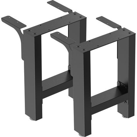 Wiltec Bankkufen aus Stahl 2er Set Vierkantrohren 30x43 cm schwarz pulverbeschichtet Bankgestell Bankbeine Tischbeine Tischgestell (1/5)