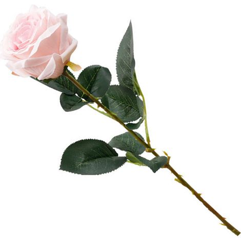 Rose artificielle de simulation haute anti-déformation résistante aux UV pour décoration mariage fête rose clair tissu soie (1/5)