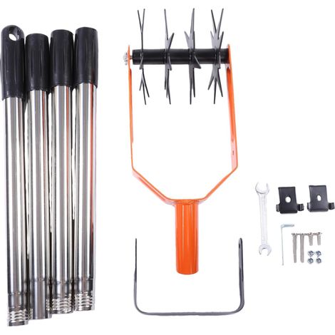 Manual Garden Tiller, 182cm Adjustable Handle (1/5)