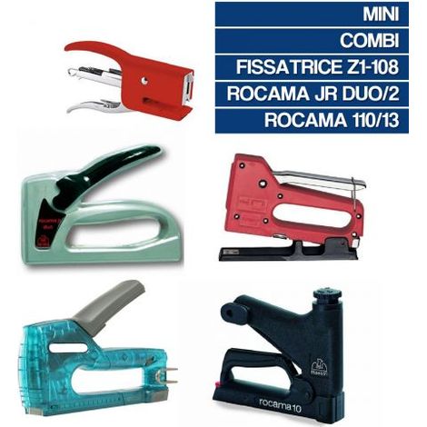 Cucitrice mini a pinza – Corpo in metallo con 1000 punti inclusi – Romeo Maestri (1/2)