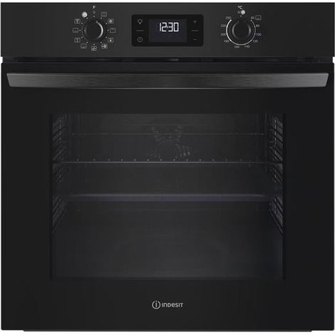 Indesit – Four traditionnel 71L – Chaleur pulsée, classe énergétique A+, boutons manettes, Turn&Go – IO5280CB