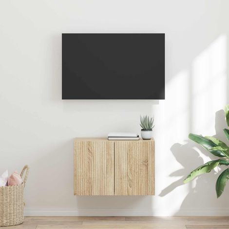 TV-Wandschrank Sonoma-Eiche 59,5 x 31 x 40 cm Holzwerkstoff (1/5)