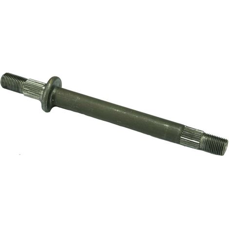 Albero lama trattorino Millerighe, lunghezza totale 197 mm. 12 cave lato lama . Dado 455061-450047