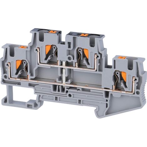 Phoenix Contact Doppelstockklemme PTTB 4 PV Push-In-Anschluss Nennspannung 500V Kurzzeitstrom 0,48kA - 1 Stück (1/3)