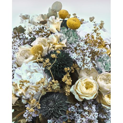 papier peint panoramique fleurs multicolore - Komar (1/3)
