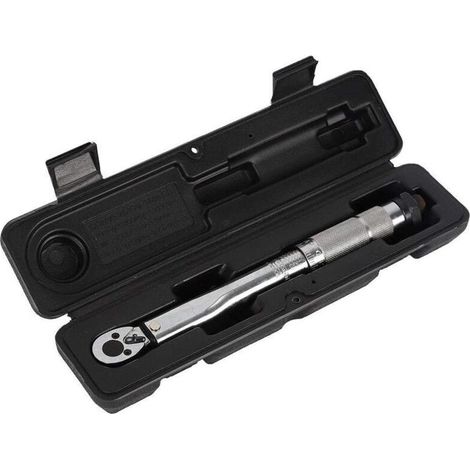 YMYNY Clé dynamométrique 1/4 voiture 5-25 Nm changement de pneu vélo moto vélo clé dynamométrique outil de réparation clé à cliquet avec étui (1/5)