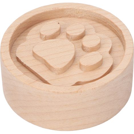 Diffuseur de parfum rond en bois d'érable en forme de griffe de chat pour la maison et la voiture (1/5)