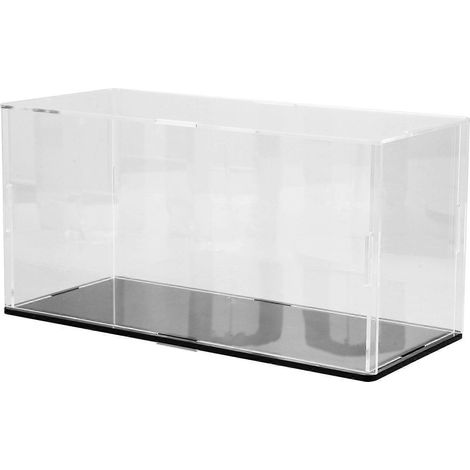Vitrine rectangulaire transparente pour poupées de collection, idéale pour les expositions de jouets (lot de 2). (1/5)