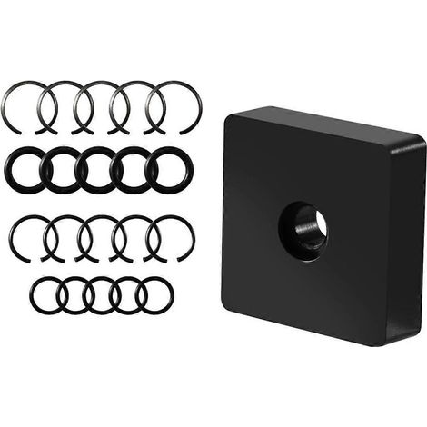 1/2 Zoll und 3/8 Zoll Sicherungsring für Stoßdämpfer, schwarz (1/5)