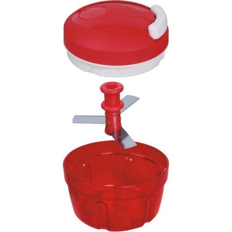 Coupe-légumes à corde à tirer, outils de cuisine, hachoir à légumes manuel domestique, machine de cuisson de viande hachée et de légumes, coupe-légumes tiré à la main (1/4)