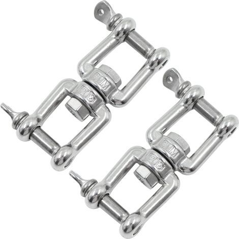 (Lot de 2 ,maximale 300 kg ) Connecteur de suspension à anneau rotatif Griffes en acier inoxydable 304, capacité de charge maximale 300 kg, rotation (1/5)