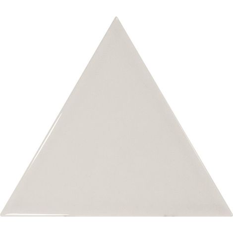 Carrelage mural faïence effet graphique SCALE TRIANGOLO triangle 12.4x10.8cm Triangle 12.4x10.8cm Gris clair - Brillant - boîte de 0.20 m2  e3e1dd - (1/4)