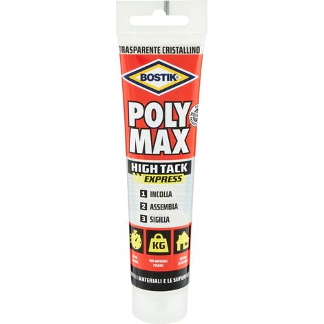 Sigillante Poly Max High Tack Express Cristal Bostik 115 Gr Tubetto (1/4)