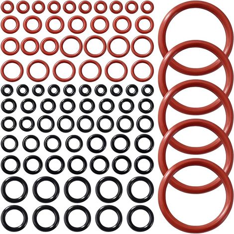85 Pièces Kit de Joints Toriques Machines à Café, Soupape de Support O-rings Silicone, Compatible avec Philips Saeco Spidem Gaggia (1/5)
