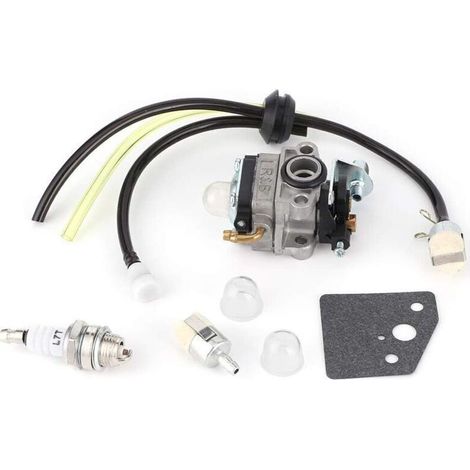 Ulisem Carburateur de motoculteur, Kit de conduite de carburant pour carburateurs, Convient pour motoculteur GX31 GX22 FG100 Little Wonder Mantis 16100-ZM5-80 (1/4)
