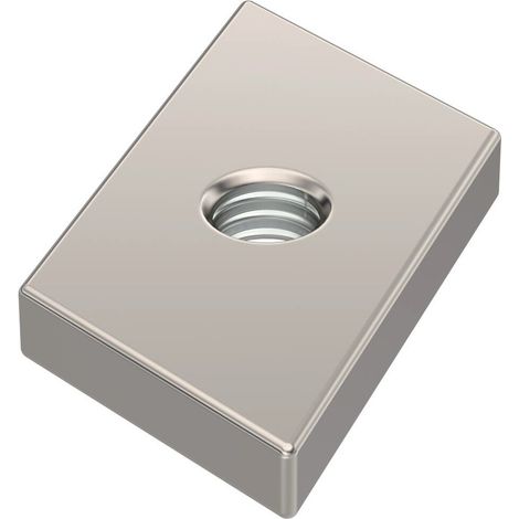 OBO Bettermann Dado scorrevole per guide profilate medio M6 acciaio inox, inossidabile lucido, post-trattato, 1147076
