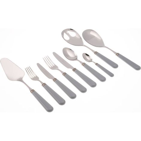 Servizio Set di Posate 75 Pezzi in Acciaio Inox Rivadossi Sandro Mistral Grigio (1/2)