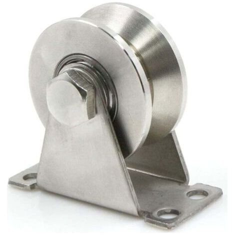 Rücklaufrolle aus Edelstahl, V-Nut-Rollen – Robust, XU, verstärkte Edelstahlkonstruktion, geräuscharmer Seilroller –