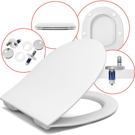 Abattant WC SLIM pour Dessi Home DES-031 – frein de chute, déclipsable (1/5)