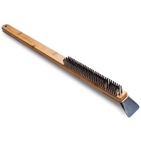 Ooni Cepillo Barbacoa para Horno de Pizza Acero Inoxidable Madera