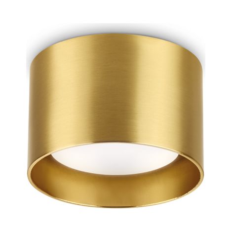 Plafoniera Moderna Spike Metallo Ottone 1 Luce Gx53 9W 3000K Luce Calda (1/2)