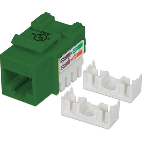 INTELLINET Frutto Keystone RJ45 Cat5e UTP Verde (1/3)