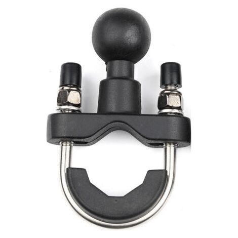 Modification pour rétroviseur tubulaire de moto, support de téléphone portable à rotule fixe, antivol en U pour guidon (1/5)