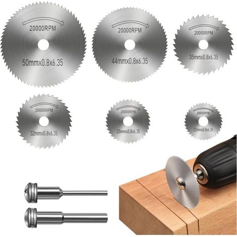 Disques de coupe pour outil rotatif – 8 pièces en acier rapide HSS, diamètre 22 mm, compatibles avec Dremel et similaires (1/5)