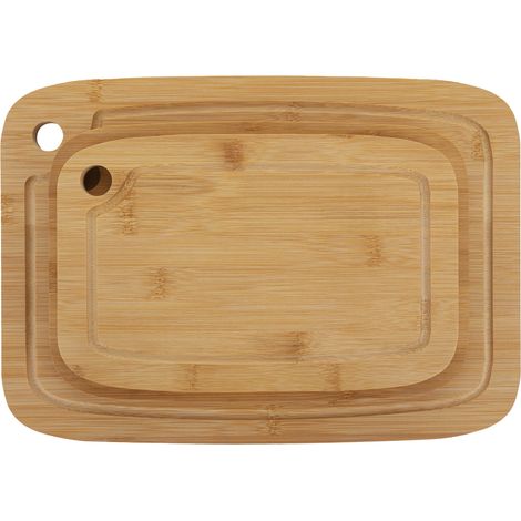Juego de 3 tablas de cocina de bambú Florina Woody