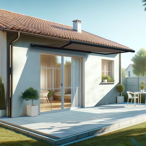 Toldo cofre ALTEA 4,00x3,00 M (Manual - Gris antracita estructurado RAL7016ST - Topo) (1/5)