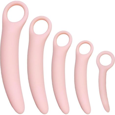 Ensemble de 5 dilatateurs musculaires du plancher pelvien en silicone, masseur pelvien pour femmes, appareil de musculation et de renforcement du plancher pelvien.